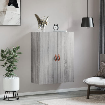 vidaXL Wall Mounted Cabinet Grey Sonoma 69,5x34x90 cm