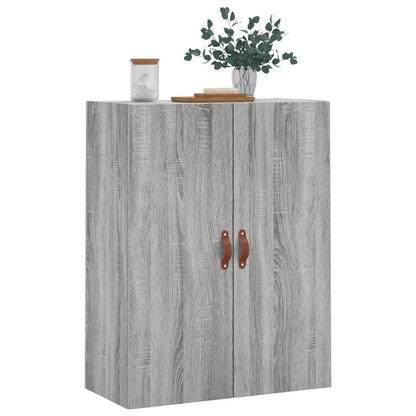vidaXL Wall Mounted Cabinet Grey Sonoma 69,5x34x90 cm