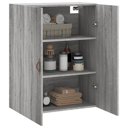 vidaXL Wall Mounted Cabinet Grey Sonoma 69,5x34x90 cm