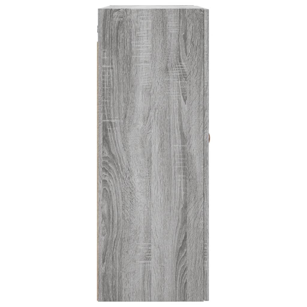 vidaXL Wall Mounted Cabinet Grey Sonoma 69,5x34x90 cm
