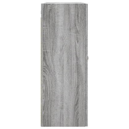 vidaXL Wall Mounted Cabinet Grey Sonoma 69,5x34x90 cm