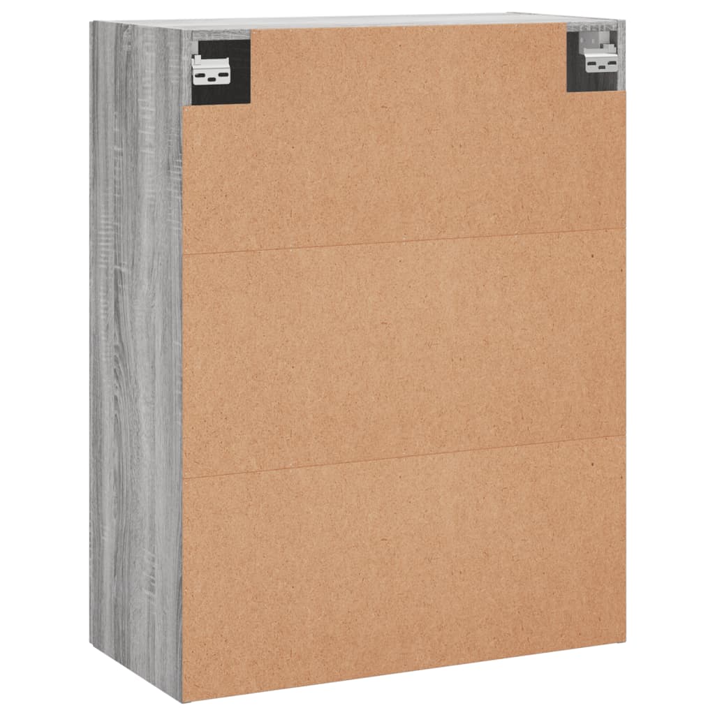 vidaXL Wall Mounted Cabinet Grey Sonoma 69,5x34x90 cm