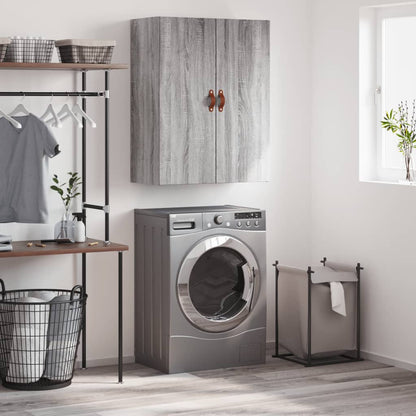 vidaXL Wall Mounted Cabinet Grey Sonoma 69,5x34x90 cm