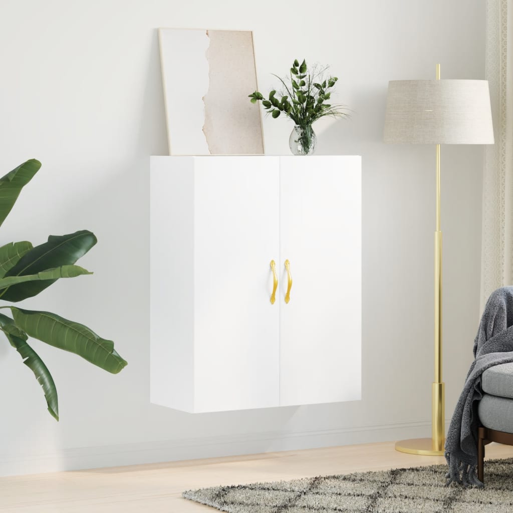 vidaXL Wall Mounted Cabinet White 69,5x34x90 cm