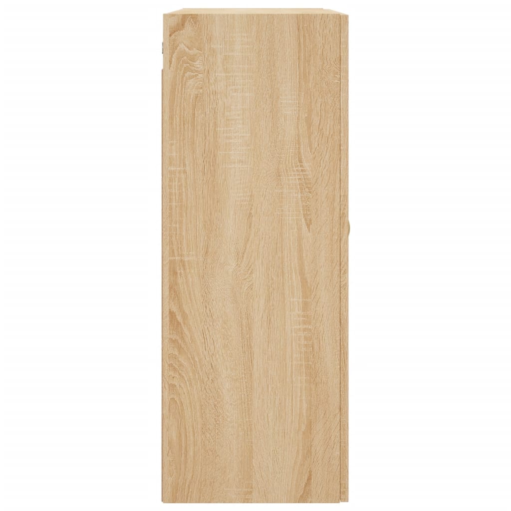 vidaXL Wall Mounted Cabinet Sonoma Oak 69,5x34x90 cm