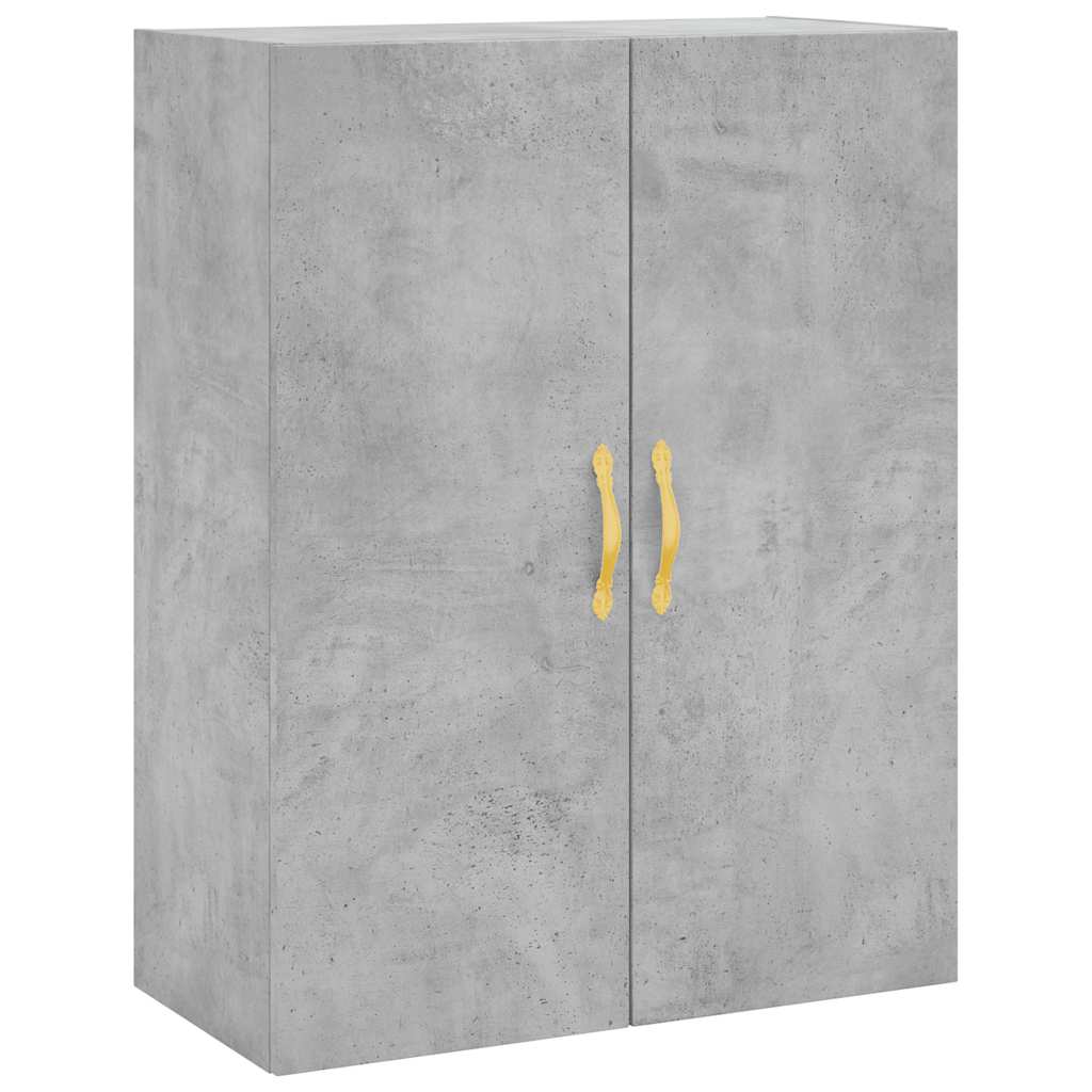 vidaXL Wall Mounted Cabinet Concrete Grey 69,5x34x90 cm