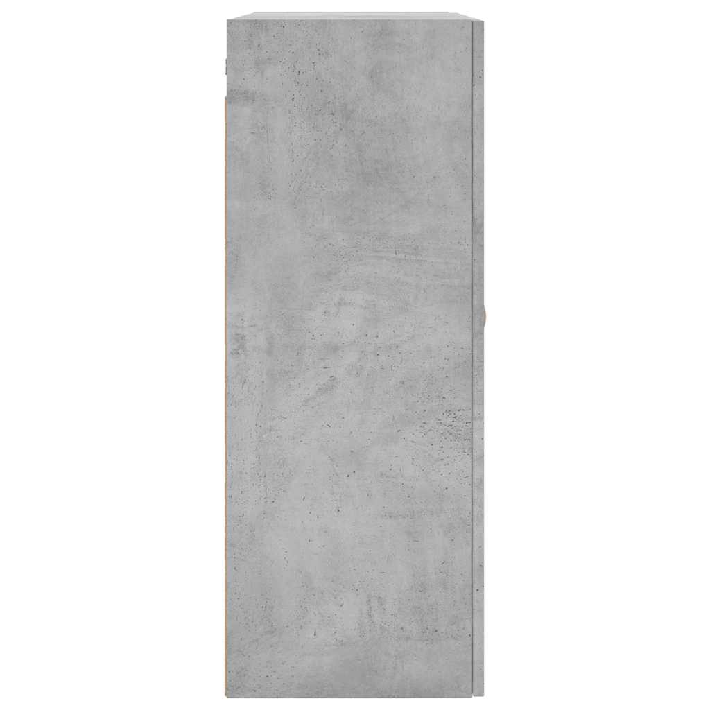 vidaXL Wall Mounted Cabinet Concrete Grey 69.5x34x90 cm