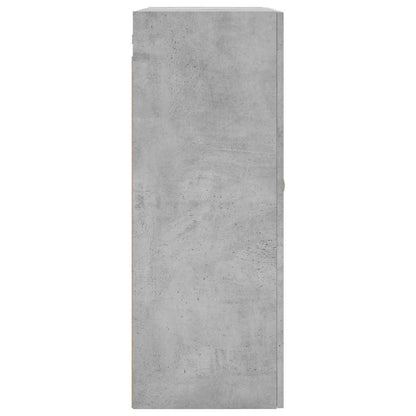 vidaXL Wall Mounted Cabinet Concrete Grey 69.5x34x90 cm