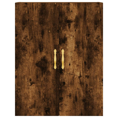 vidaXL Wall Mounted Cabinet Smoked Oak 69,5x34x90 cm