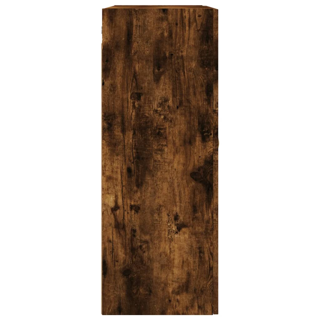 vidaXL Wall Mounted Cabinet Smoked Oak 69,5x34x90 cm