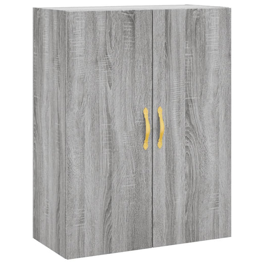 vidaXL Wall Mounted Cabinet Grey Sonoma 69,5x34x90 cm