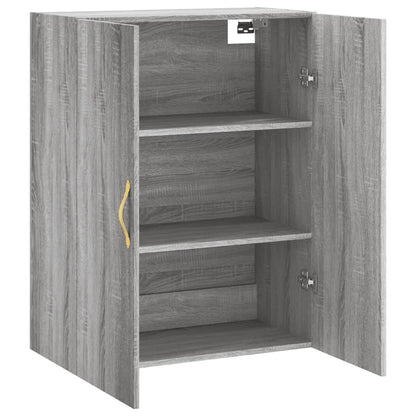vidaXL Wall Mounted Cabinet Grey Sonoma 69,5x34x90 cm