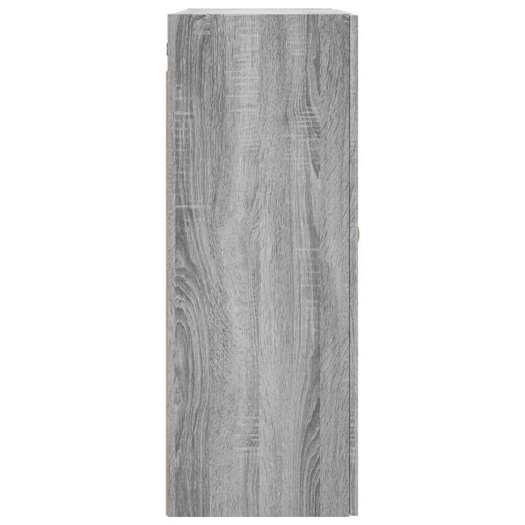 vidaXL Wall Mounted Cabinet Grey Sonoma 69,5x34x90 cm