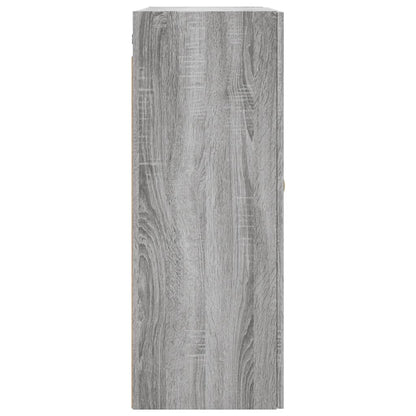 vidaXL Wall Mounted Cabinet Grey Sonoma 69,5x34x90 cm