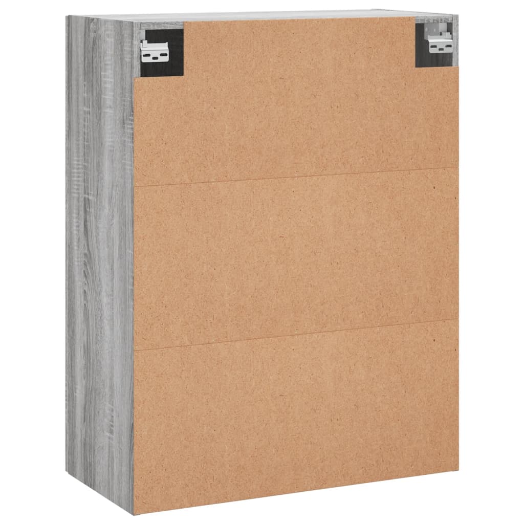 vidaXL Wall Mounted Cabinet Grey Sonoma 69,5x34x90 cm