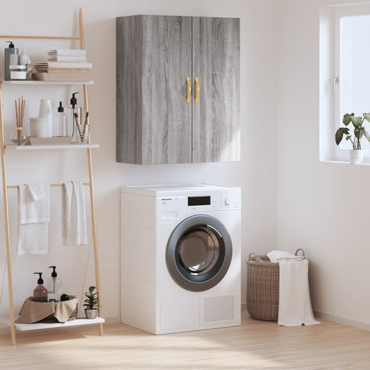 vidaXL Wall Mounted Cabinet Grey Sonoma 69,5x34x90 cm