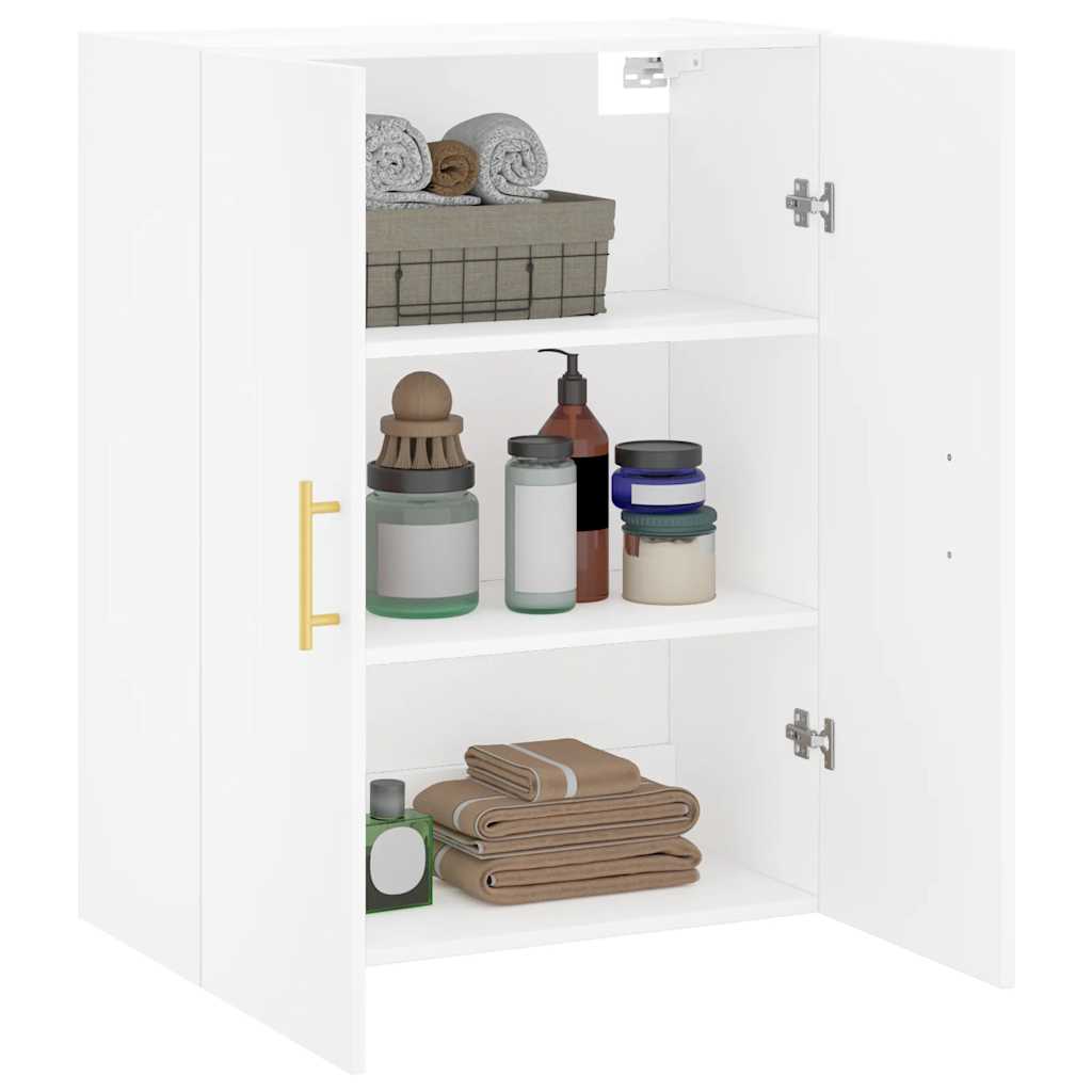 vidaXL Wall Mounted Cabinet White 69.5x34x90 cm