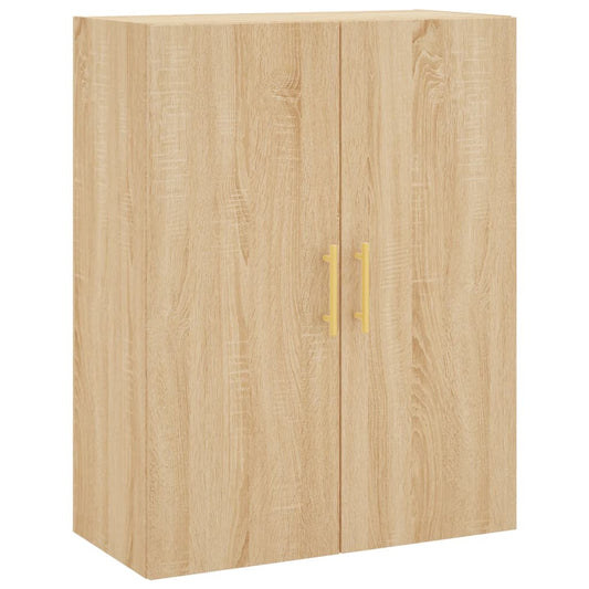 vidaXL Wall Mounted Cabinet Sonoma Oak 69,5x34x90 cm