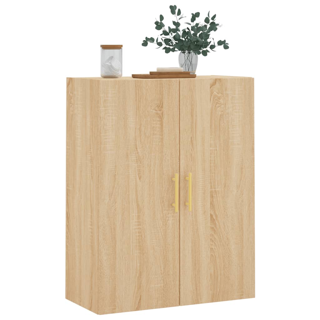vidaXL Wall Mounted Cabinet Sonoma Oak 69,5x34x90 cm