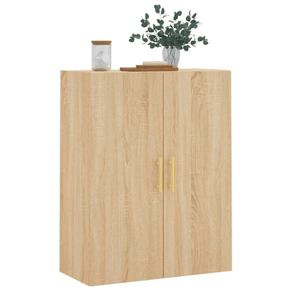 vidaXL Wall Mounted Cabinet Sonoma Oak 69,5x34x90 cm