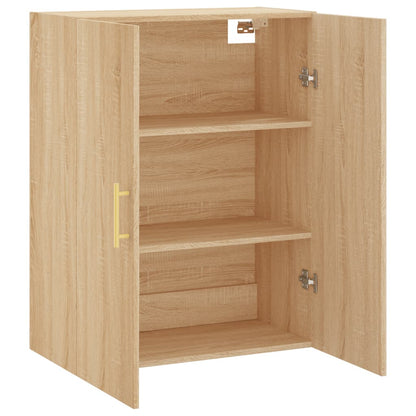 vidaXL Wall Mounted Cabinet Sonoma Oak 69,5x34x90 cm