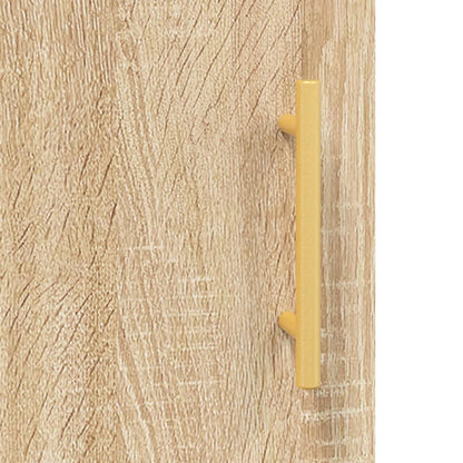 vidaXL Wall Mounted Cabinet Sonoma Oak 69,5x34x90 cm