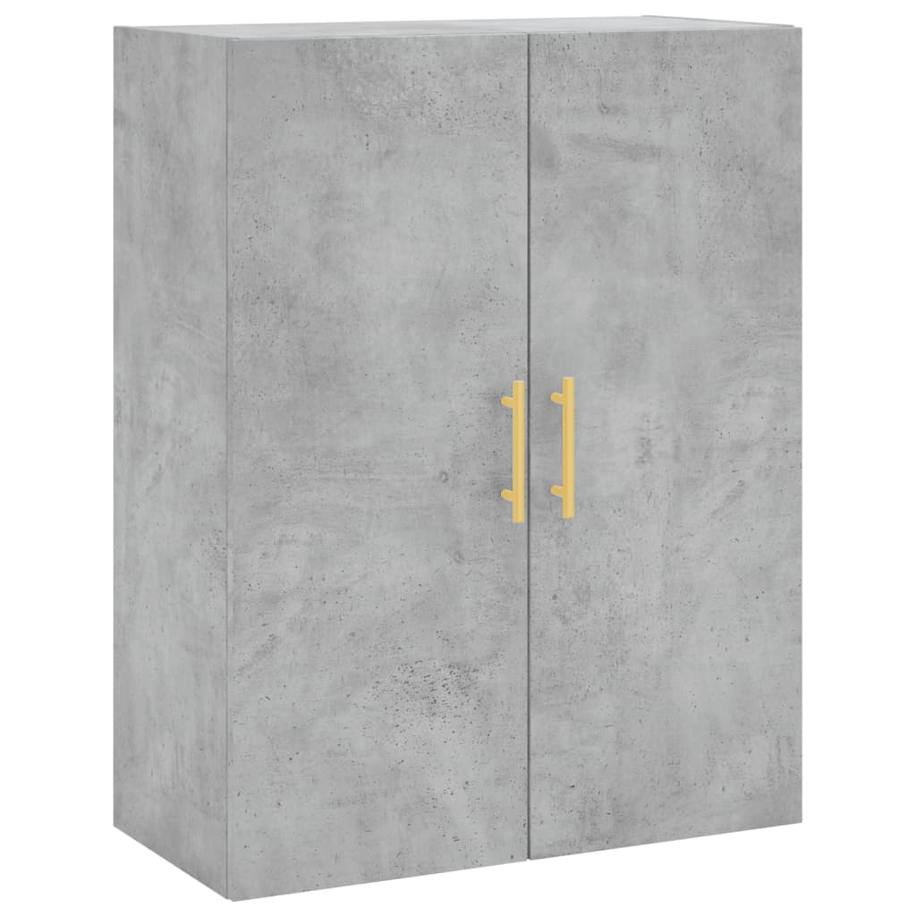 vidaXL Wall Mounted Cabinet Concrete Grey 69,5x34x90 cm