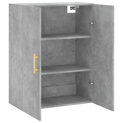 vidaXL Wall Mounted Cabinet Concrete Grey 69,5x34x90 cm
