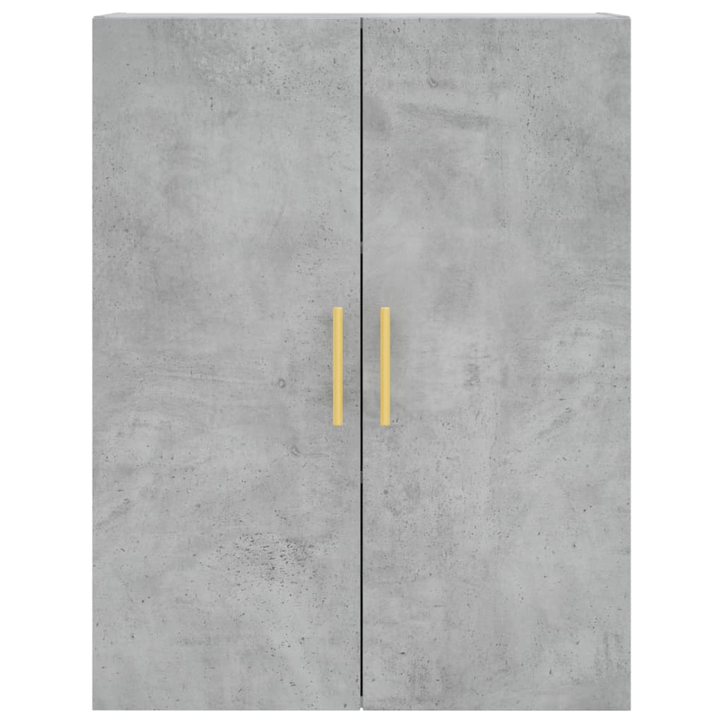vidaXL Wall Mounted Cabinet Concrete Grey 69,5x34x90 cm