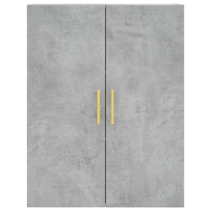 vidaXL Wall Mounted Cabinet Concrete Grey 69,5x34x90 cm