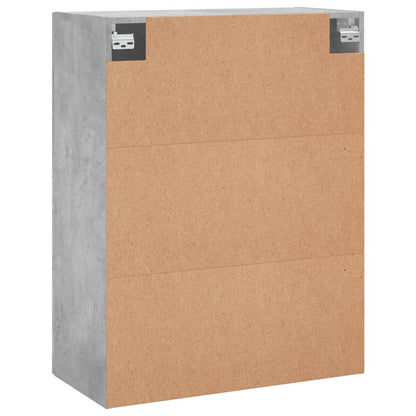 vidaXL Wall Mounted Cabinet Concrete Grey 69,5x34x90 cm