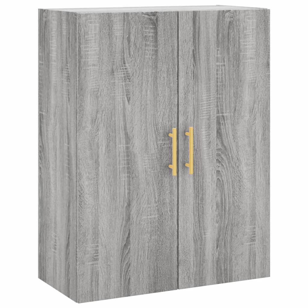 vidaXL Wall Mounted Cabinet Grey Sonoma 69,5x34x90 cm