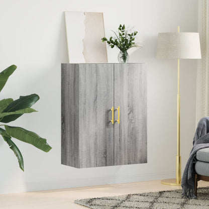 vidaXL Wall Mounted Cabinet Grey Sonoma 69,5x34x90 cm