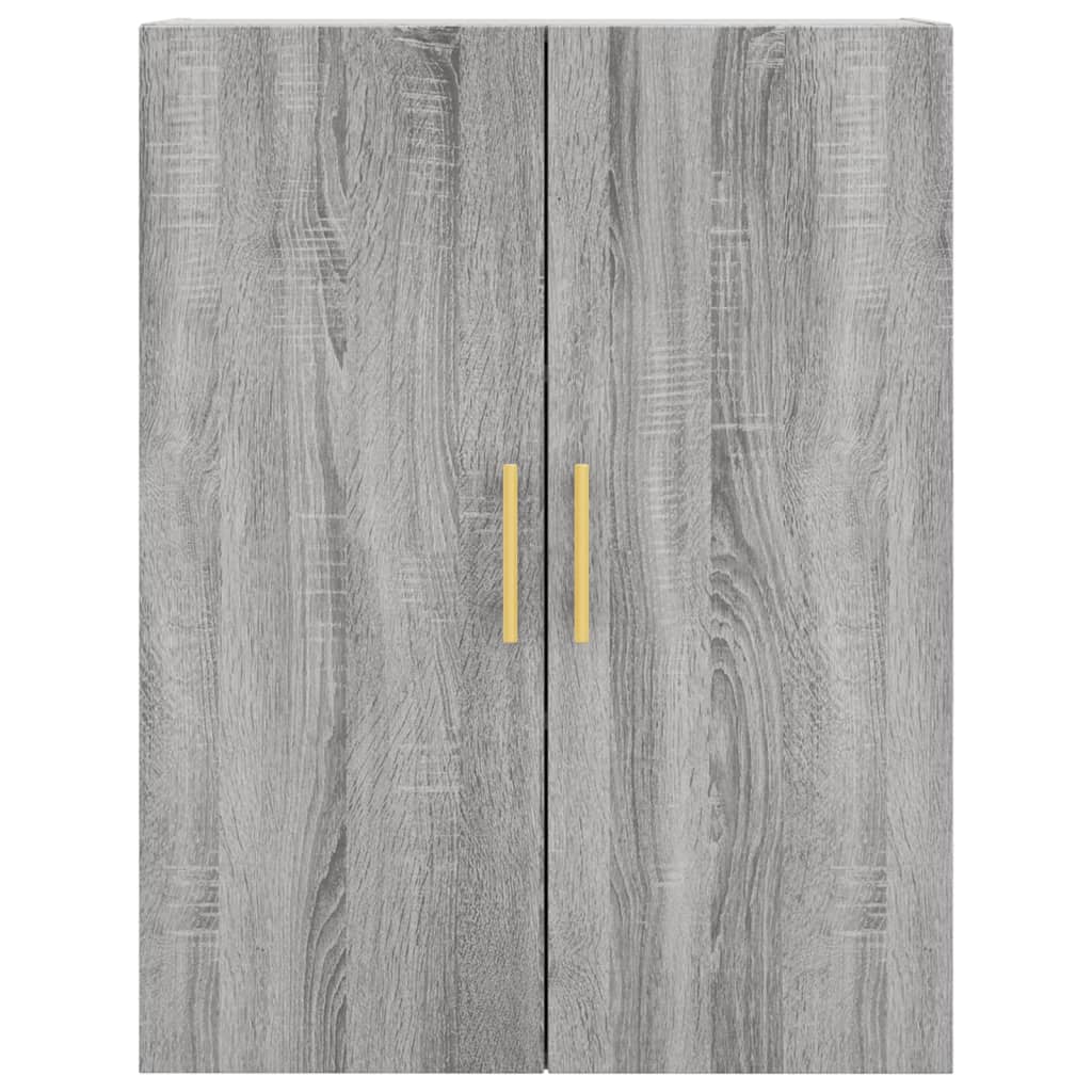vidaXL Wall Mounted Cabinet Grey Sonoma 69,5x34x90 cm