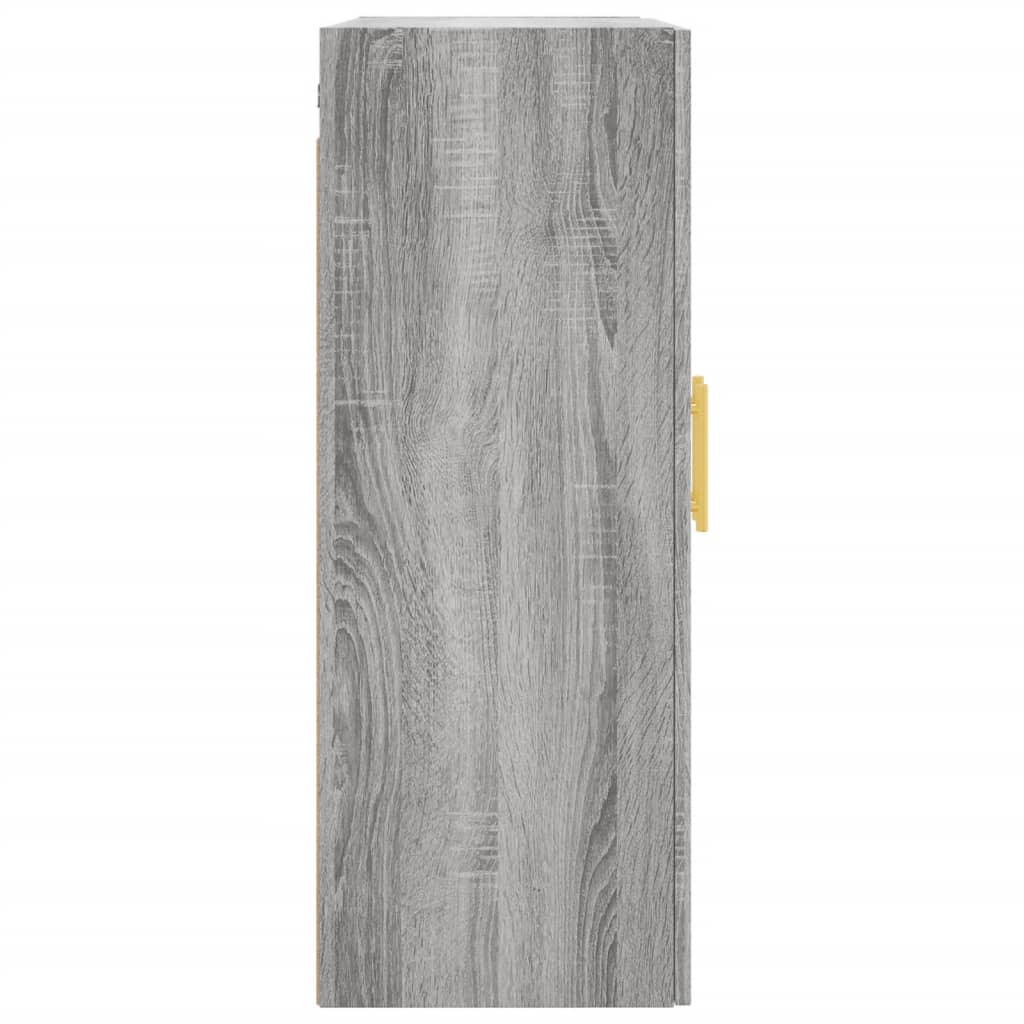 vidaXL Wall Mounted Cabinet Grey Sonoma 69,5x34x90 cm