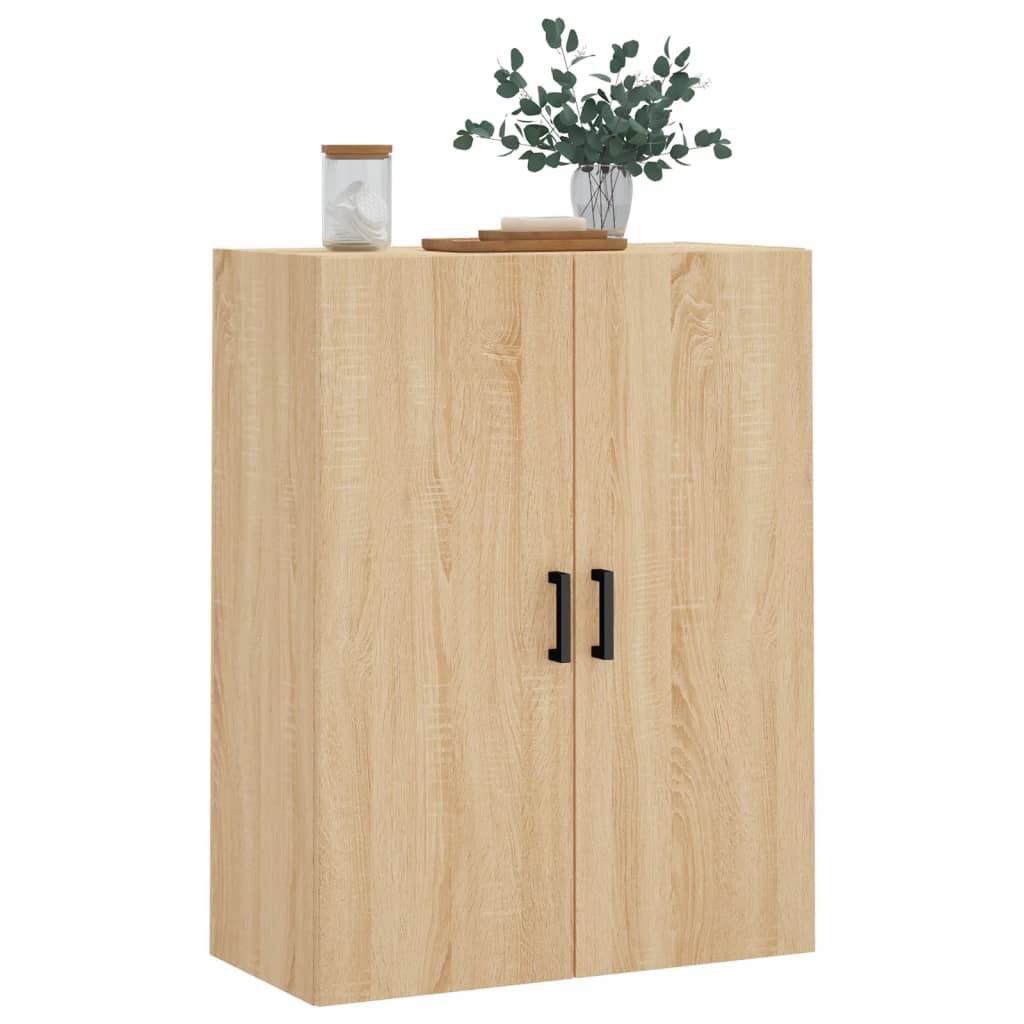 vidaXL Wall Mounted Cabinet Sonoma Oak 69.5x34x90 cm
