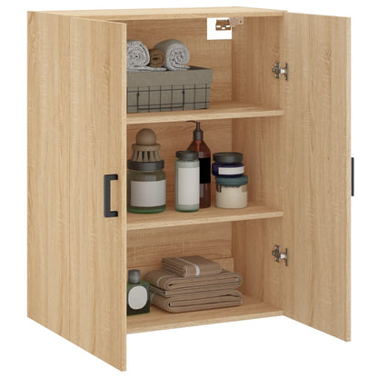vidaXL Wall Mounted Cabinet Sonoma Oak 69.5x34x90 cm