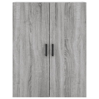 vidaXL Wall Mounted Cabinet Grey Sonoma 69,5x34x90 cm