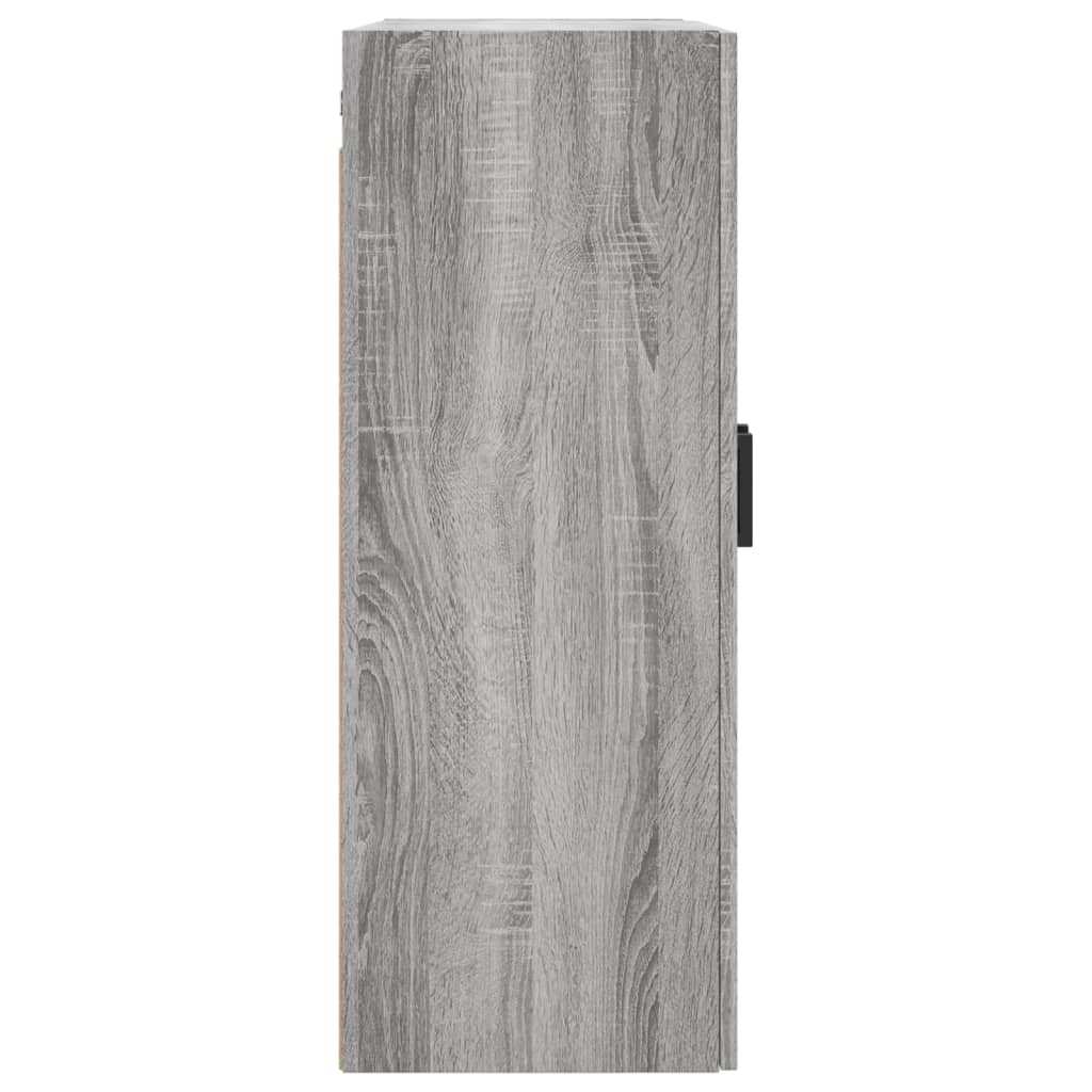 vidaXL Wall Mounted Cabinet Grey Sonoma 69,5x34x90 cm