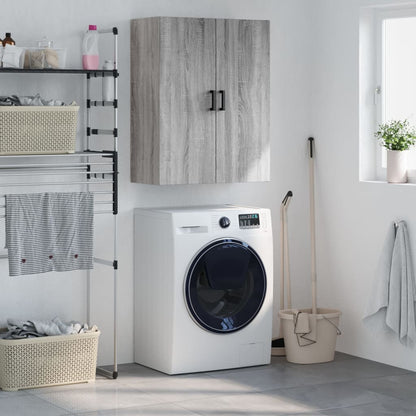 vidaXL Wall Mounted Cabinet Grey Sonoma 69,5x34x90 cm