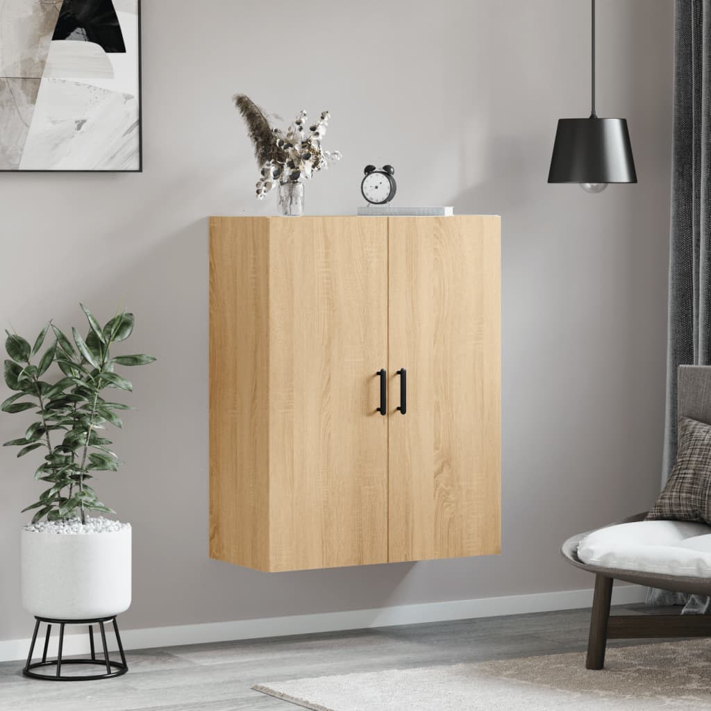 vidaXL Wall Mounted Cabinet Sonoma Oak 69,5x34x90 cm