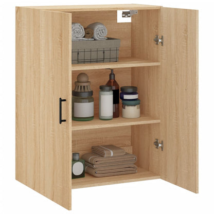 vidaXL Wall Mounted Cabinet Sonoma Oak 69,5x34x90 cm