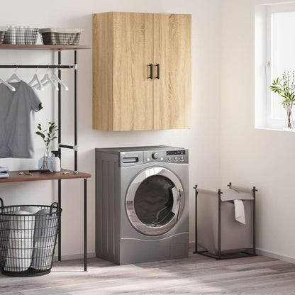 vidaXL Wall Mounted Cabinet Sonoma Oak 69,5x34x90 cm