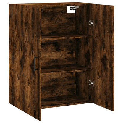 vidaXL Wall Mounted Cabinet Smoked Oak 69.5x34x90 cm