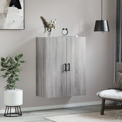 vidaXL Wall Mounted Cabinet Grey Sonoma 69,5x34x90 cm