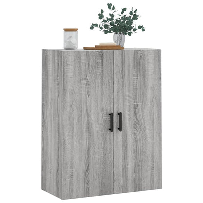 vidaXL Wall Mounted Cabinet Grey Sonoma 69,5x34x90 cm