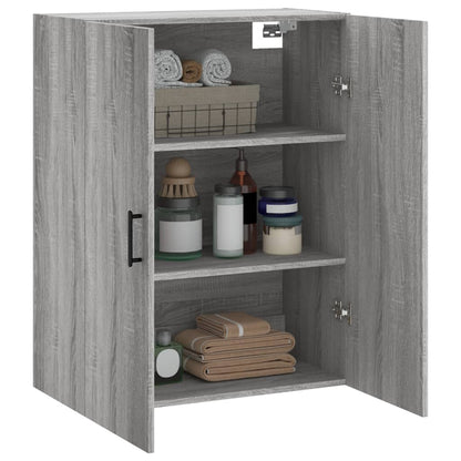 vidaXL Wall Mounted Cabinet Grey Sonoma 69,5x34x90 cm