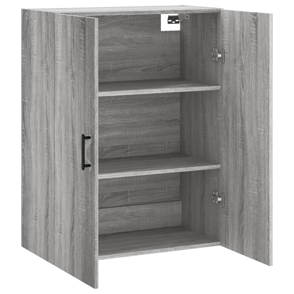 vidaXL Wall Mounted Cabinet Grey Sonoma 69,5x34x90 cm