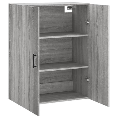 vidaXL Wall Mounted Cabinet Grey Sonoma 69,5x34x90 cm