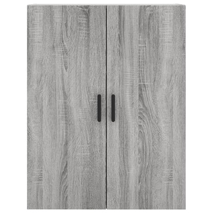 vidaXL Wall Mounted Cabinet Grey Sonoma 69,5x34x90 cm